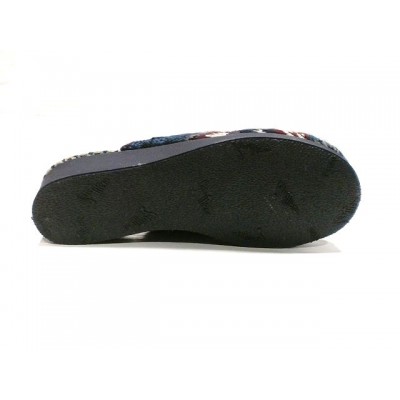 Zapatillas de casa cuña Super Salemera Tercio Azul Zapatillas de casa cuña Super Salemera Tercio Azul