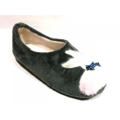 Zapatillas de casa mujer cerrada VulLadi Conejito Gris Zapatillas de casa mujer cerrada VulLadi Conejito Gris