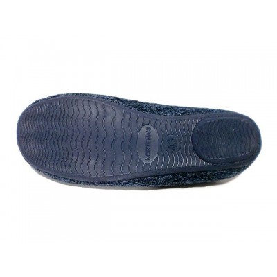 Zapatillas punto forro lana Norteñas 54141 MARINO