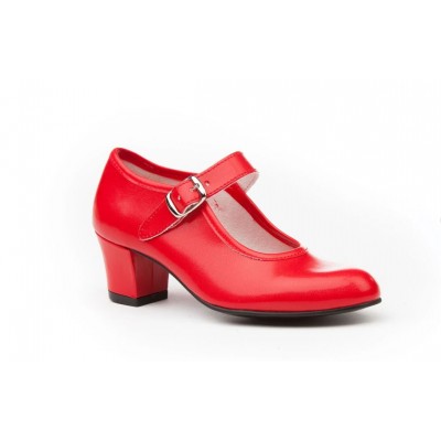 Zapatos de baile flamenco Angelitos Rojo