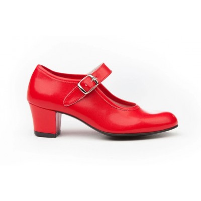 Zapatos de baile flamenco Angelitos Rojo