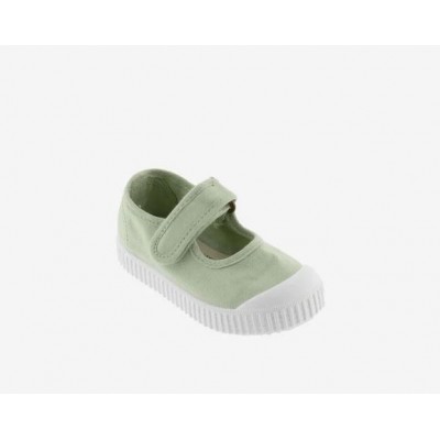 Merceditas lona puntera goma Victoria 36605 Wasabi Merceditas lona puntera goma Victoria 36605 Wasabi