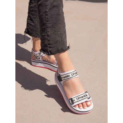 Sandalias tiras velcro Dr. Franklin Blanco Sandalias tiras velcro Dr. Franklin Blanco