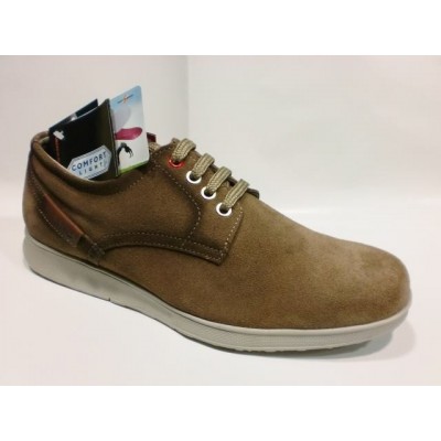 Zapato con cordón Tolino - Ante Taupe