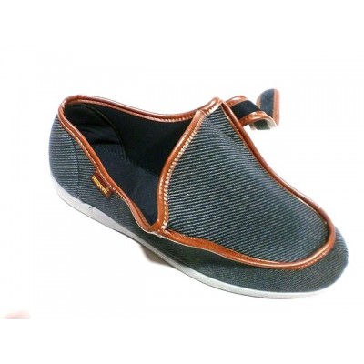 Zapatillas casa/calle de licra con velcro Kiova Rodevil Denin Azul Zapatillas casa/calle de licra con velcro Kiova Rodevil Denin Azul