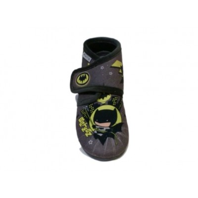 Zapatillas casa abotinadas con velcro Muro Batman Zapatillas casa abotinadas con velcro Muro Batman