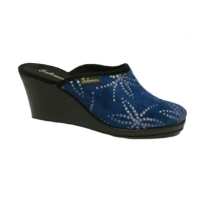 Zapatillas de casa cuña Super Salemera Tercio Azul Zapatillas de casa cuña Super Salemera Tercio Azul