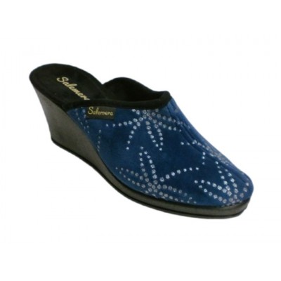 Zapatillas de casa cuña Super Salemera Tercio Azul Zapatillas de casa cuña Super Salemera Tercio Azul