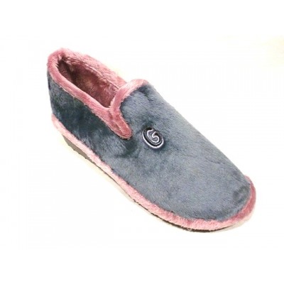 Zapatillas casa con cuña Niagara Gomus Silenciosas paño aterciopelado Azafata Zapatillas casa con cuña Niagara Gomus Silenciosas paño aterciopelado Azafata