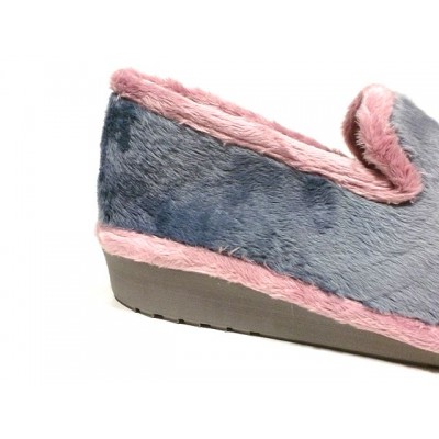 Zapatillas casa con cuña Niagara Gomus Silenciosas paño aterciopelado Azafata Zapatillas casa con cuña Niagara Gomus Silenciosas paño aterciopelado Azafata