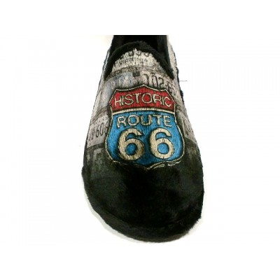 Zapatillas de casa Niágara Gomus Cerrada Ruta 66 detalle del empeine Zapatillas de casa Niágara Gomus Cerrada Ruta 66 detalle del empeine