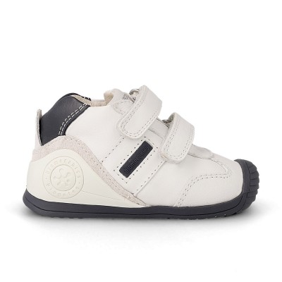 Zapatillas deportivas Biomecanics piel Blanco/Azul