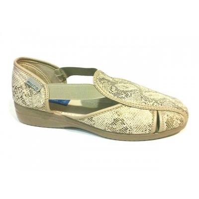 Zapatilla / sandalia de lona elasticos Muro 807 Beig