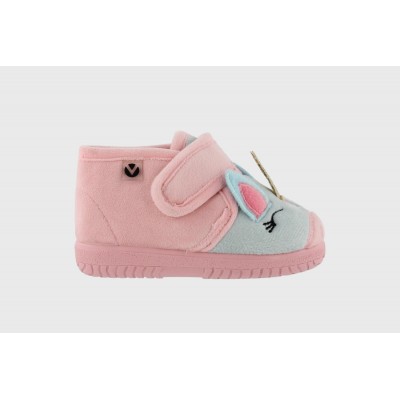 Zapatillas de casa animalitos botita velcro Victoria 5119 Ballet Rosa Zapatillas de casa animalitos botita velcro Victoria 5119 Ballet Rosa