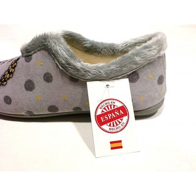 Zapatillas de casa cerrda Galegadas "Flor de Toxo"
