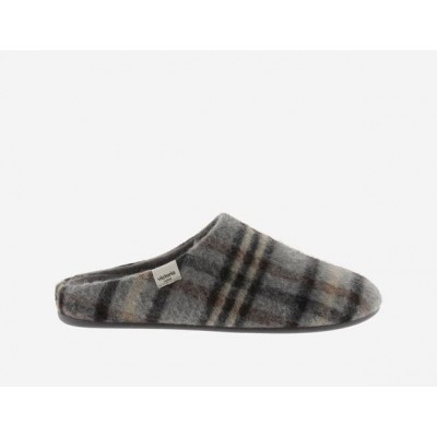 Zapatillas de casa paño Cuadros Victoria 81109 Gris Zapatillas de casa paño Cuadros Victoria 81109 Gris