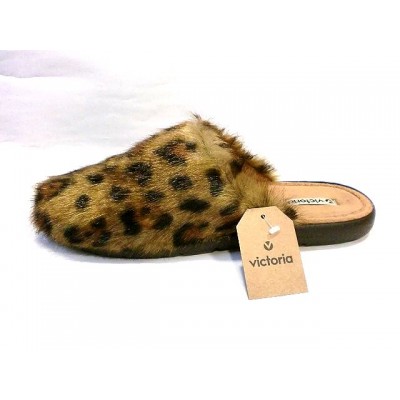 Zapatillas de casa Victoria 71113 pelo Largo moteada Cuero Zapatillas de casa Victoria 71113 pelo Largo moteada Cuero