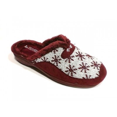 Zapatillas cuña Vulca-Bicha punto Laponia Burdeos Zapatillas cuña Vulca-Bicha punto Laponia Burdeos