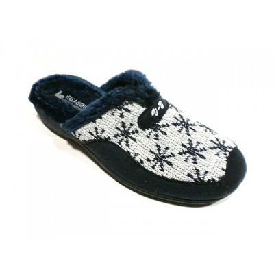 Zapatillas cuña Vulca-Bicha punto Laponia Marino Zapatillas cuña Vulca-Bicha punto Laponia Marino