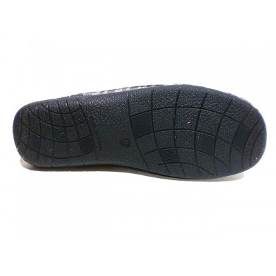 Zapatillas tela algodon Muro cerrada Cuadros Marino Zapatillas tela algodon Muro cerrada Cuadros Marino