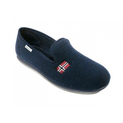 Zapatillas toalla algodon cerrada Muro Marino