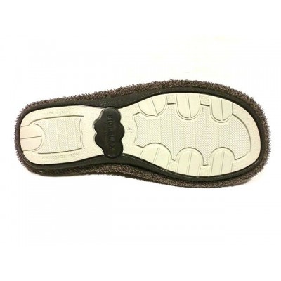 Zapatillas hombre toalla algodón Biorelax Taupe