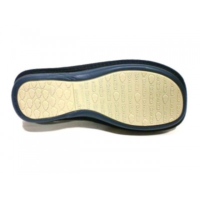 Zapatillas mujer cuña toalla algodón Biorelax Bicolor Marino Zapatillas mujer cuña toalla algodón Biorelax Bicolor Marino