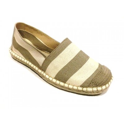 Alpargatas de esparto con tela rayas Pasfor Beige Alpargatas de esparto con tela rayas Pasfor Beige