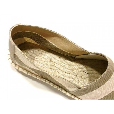 Alpargatas de esparto con tela rayas Pasfor Beige Alpargatas de esparto con tela rayas Pasfor Beige