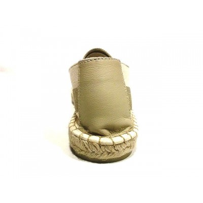 Alpargatas de esparto con tela rayas Pasfor Beige Alpargatas de esparto con tela rayas Pasfor Beige