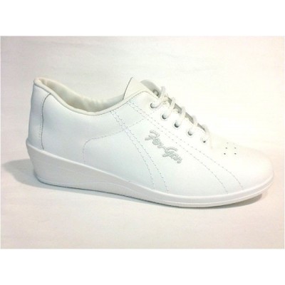 Deportivas mujer con cuña FerGar Cordón Blanco Deportivas mujer con cuña FerGar Cordón Blanco