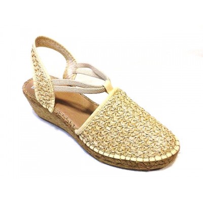 Valencianas de esparto elasticos Pasfor 413 Rafia Beige 2
