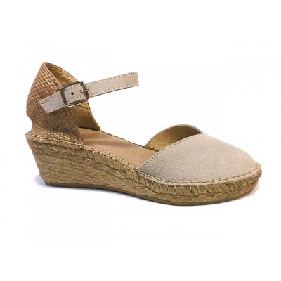 Alpargatas Valencianas esparto piel pulsera Pasfor Beige Alpargatas Valencianas esparto piel pulsera Pasfor Beige