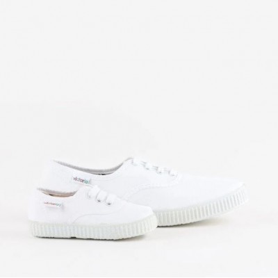 Zapatillas VICTORIA 6613 Inglesa Lona Blanco