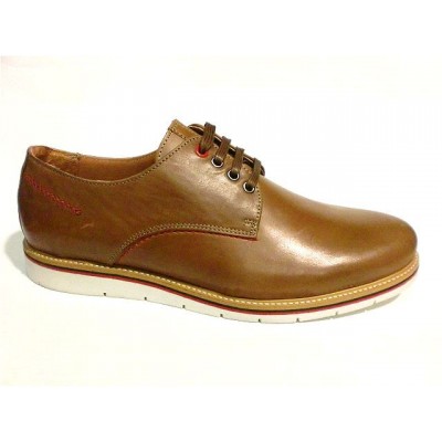 Zapato caballero piel Ruta83 Liso Marron