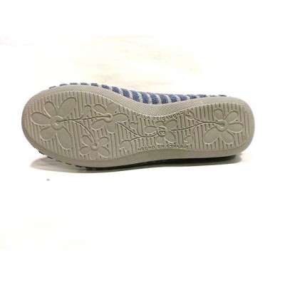Zapatillas de casa cerradas toalla algodon Muro Rayas Gris Zapatillas de casa cerradas toalla algodon Muro Rayas Gris