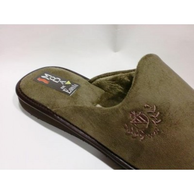 Zapatillas de casa para hombre descalzas antelina Moda de España Taupe Zapatillas de casa para hombre descalzas antelina Moda de España Taupe