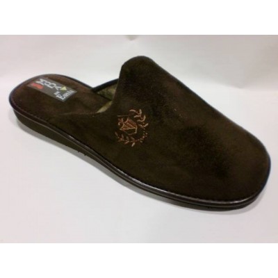 Zapatillas de casa para hombre descalzas antelina Moda de España Marrón Zapatillas de casa para hombre descalzas antelina Moda de España Marrón