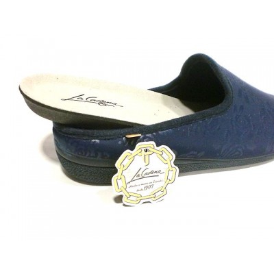 Zapatillas casa licra La Cadena 91021 Marino plantilla extraíble