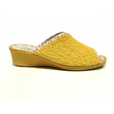 Zapatillas de casa con cuña J´Ortega Puntera Abierta Rizo Yema Zapatillas de casa con cuña J´Ortega Puntera Abierta Rizo Yema