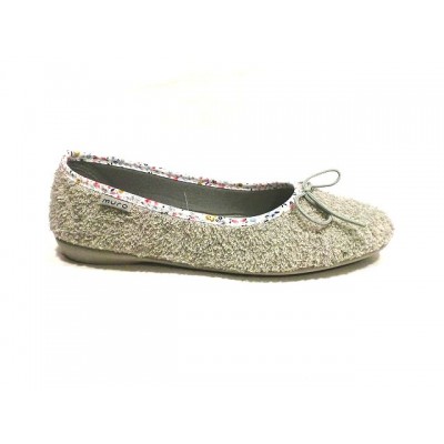 Zapatillas de casa corte salón Muro toalla algodón Gris Zapatillas de casa corte salón Muro toalla algodón Gris