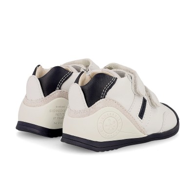 Zapatillas deportivas Biomecanics piel Blanco/Azul