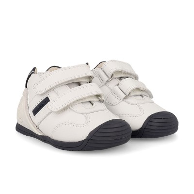Zapatillas deportivas Biomecanics piel Blanco/Azul