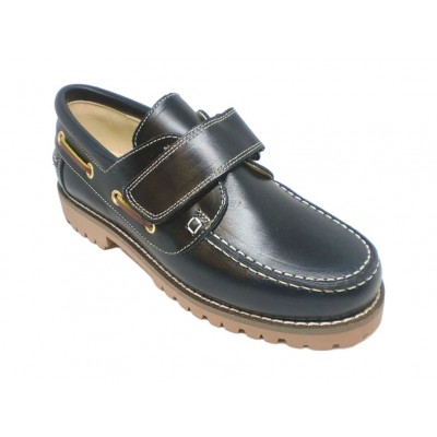 Zapato colegial Náutico con Velcro
