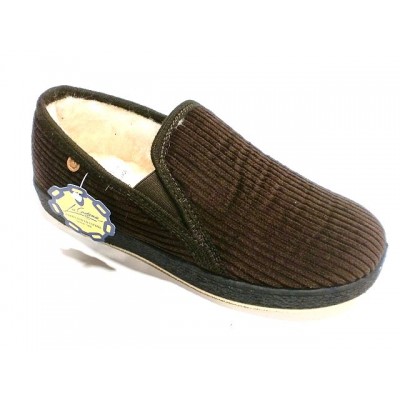 Zapatillas pana forro lana La Cadena 65683 Marron Zapatillas pana forro lana La Cadena 65683 Marron