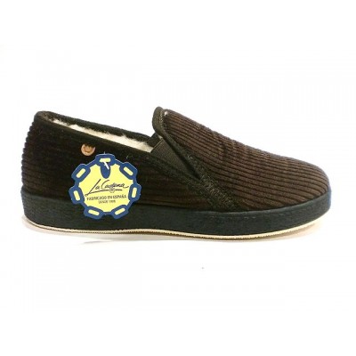 Zapatillas pana forro lana La Cadena 65683 Marron Zapatillas pana forro lana La Cadena 65683 Marron