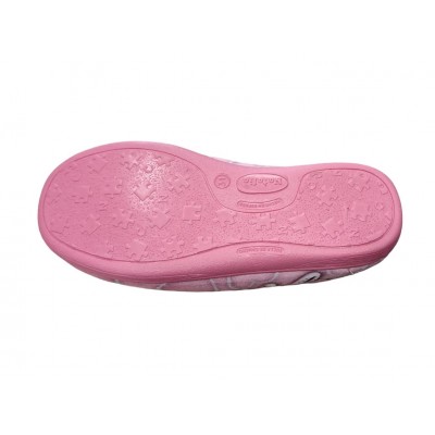 Zapatillas casa con velcro para niños Natalia Unicornios piso de goma Zapatillas casa con velcro para niños Natalia Unicornios piso de goma