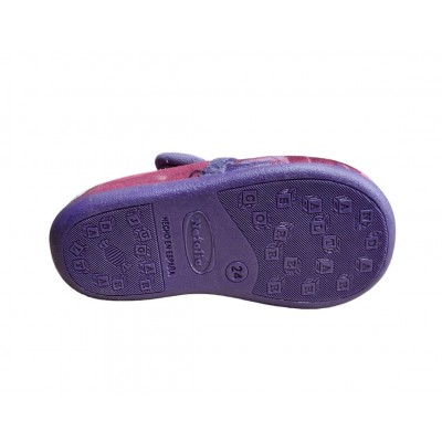 Zapatillas casa abotinada con velcro Natalia Skye Dog Patrol piso de goma