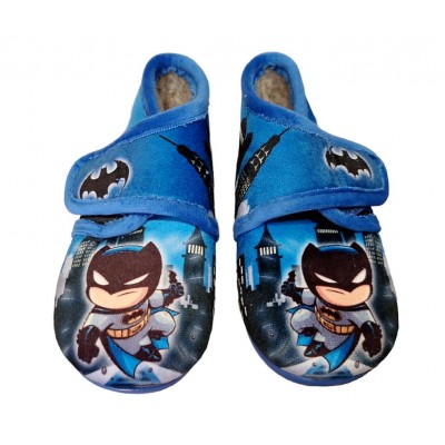 Zapatillas casa abotinada con velcro Natalia Superhéroes Batman