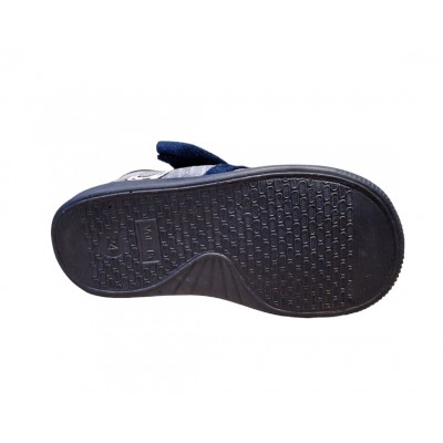 Zapatillas casa abotinada con velcro Vulca-Bicha Dinosaurio piso de goma